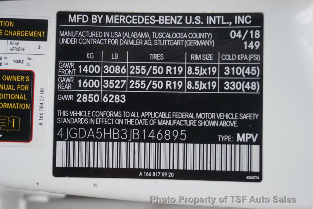 2018 Mercedes-Benz GLE GLE 350 4MATIC SUV - 23042709 - 34