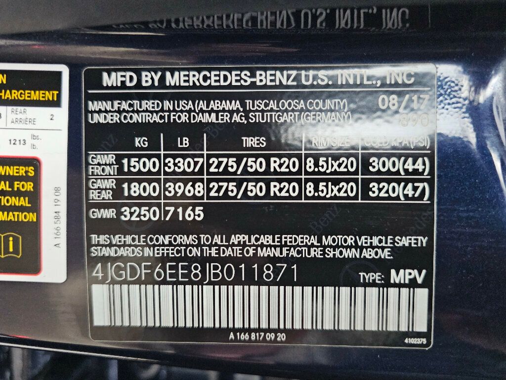 2018 Mercedes-Benz GLS GLS 450 4MATIC SUV - 22982060 - 51