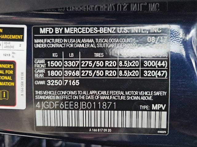 2018 Mercedes-Benz GLS GLS 450 4MATIC SUV - 22982060 - 51