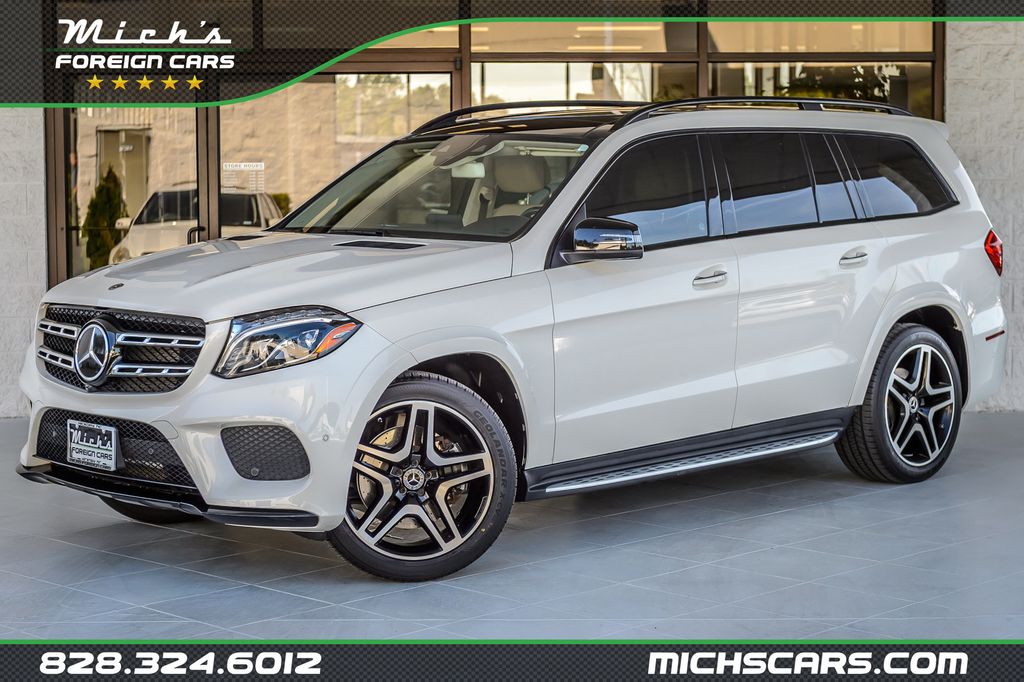 2018 Mercedes-Benz GLS GLS550 4MATIC - WHITE ON BEIGE - NAV - THIRD ROW - BLUETOOTH  - 23071596 - 0
