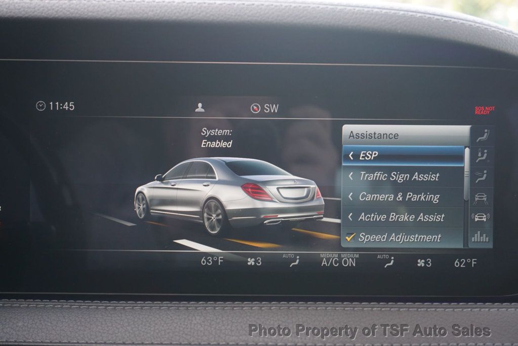 2018 Mercedes-Benz S-Class S 560 4MATIC Sedan AMG LINE DRIVER ASSIST PK CARPLAY 360 CAM HUD - 22933811 - 34