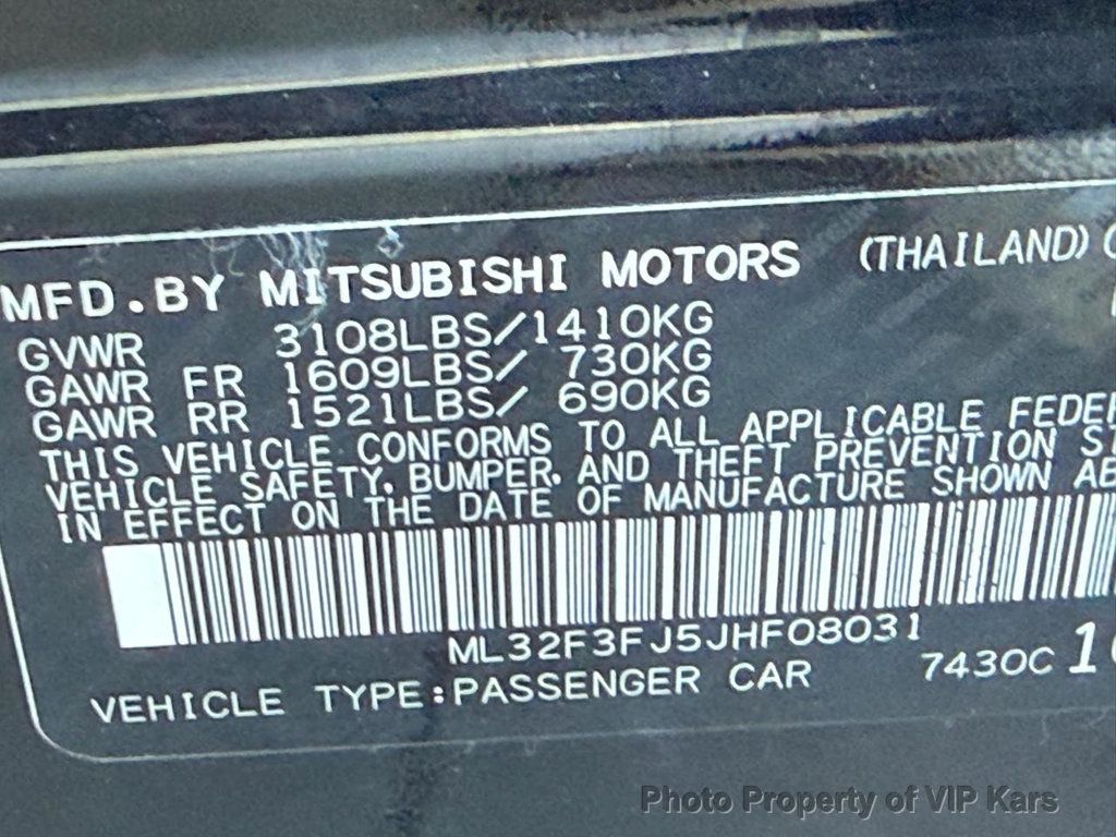2018 Mitsubishi Mirage G4 ES CVT - 22985547 - 18