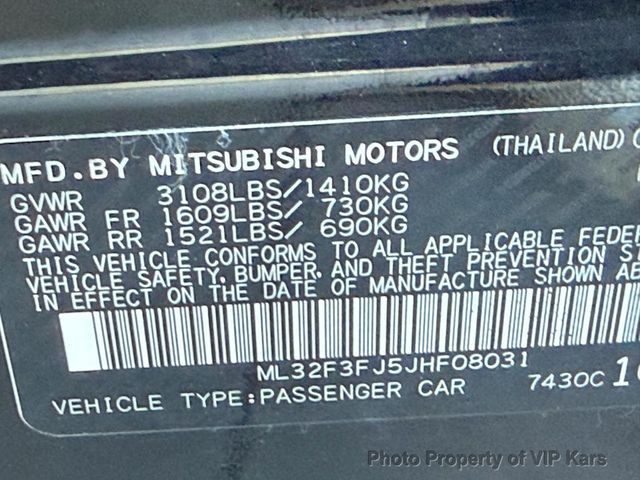 2018 Mitsubishi Mirage G4 ES CVT - 22985547 - 18