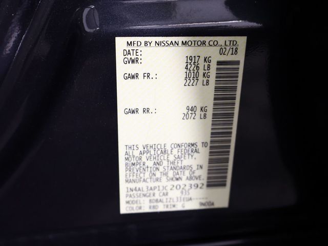 2018 Nissan Altima 2.5 SV Sedan - 23009352 - 41