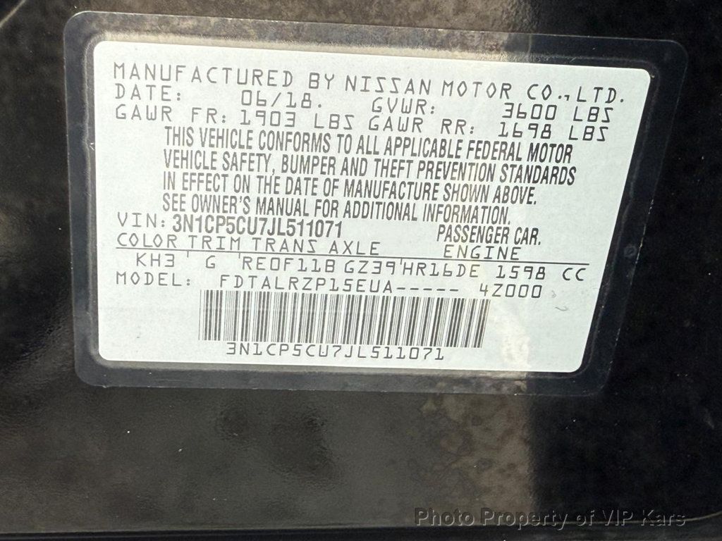 2018 Nissan Kicks S FWD - 22893513 - 16