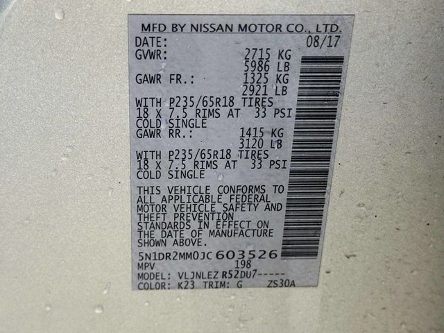2018 Nissan Pathfinder 4x4 SV - 22934057 - 13