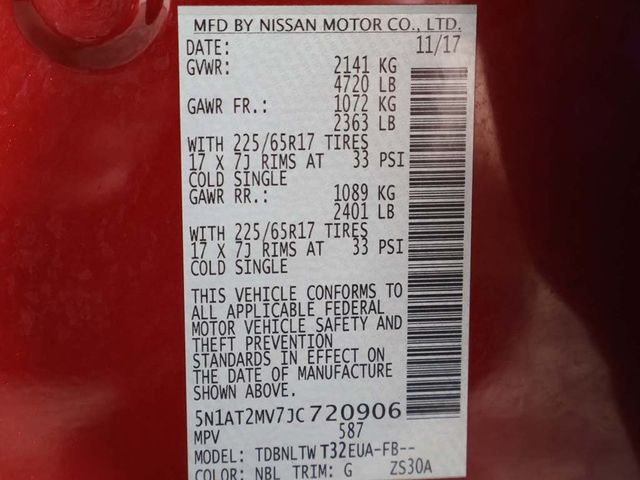 2018 Nissan Rogue AWD SV - 22967543 - 55