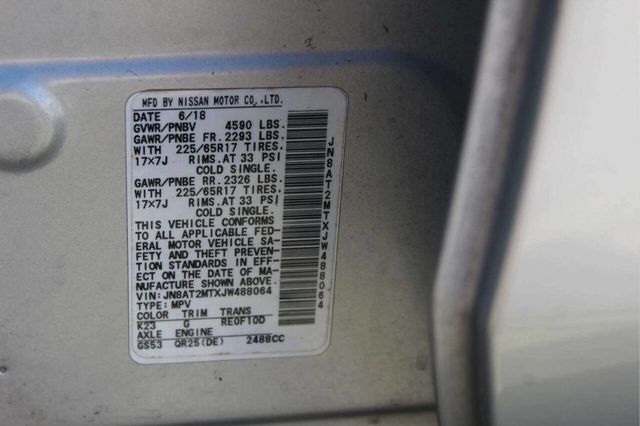 2018 Nissan Rogue FWD SV - 23006756 - 8