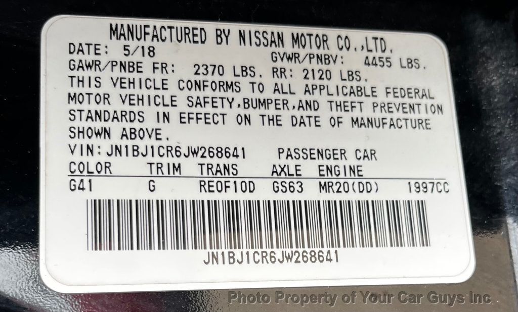 2018 Nissan Rogue Sport AWD S - 23079315 - 23