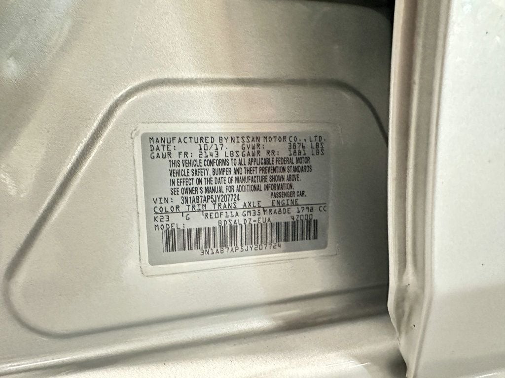 2018 Nissan Sentra SV CVT - 22624635 - 31