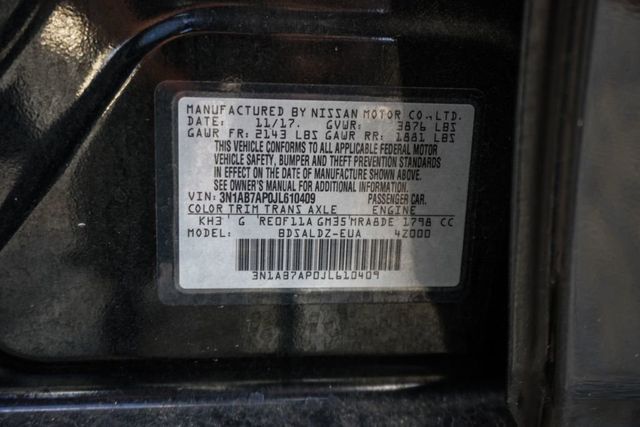 2018 Nissan Sentra SV CVT - 22995825 - 39