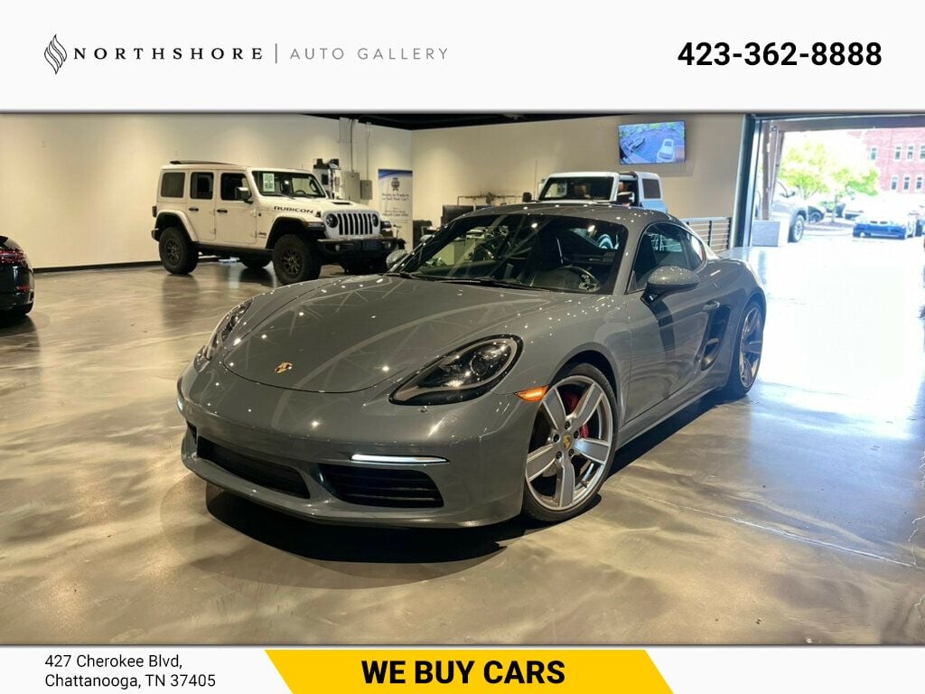 2018 Porsche 718 Cayman PremiumPkg/SportExhaust/NAV/PwrSportSeats14Way/Htd&CldSeats - 22613043 - 0