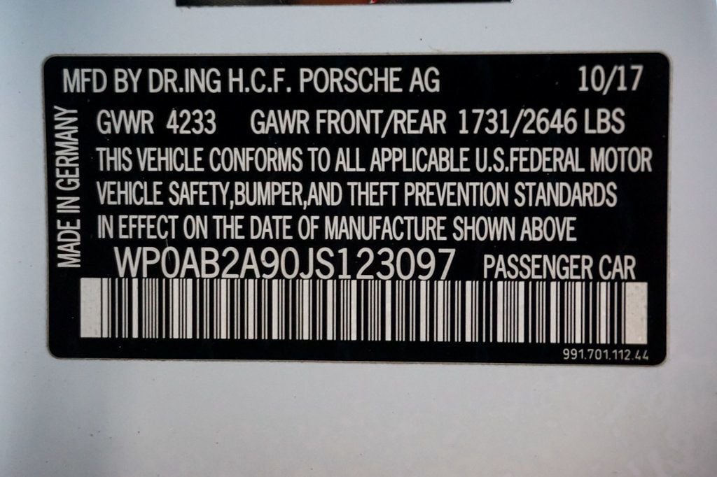 2018 Porsche 911 *991.2 Carrera GTS Coupe* *7-Speed Manual* *Premium Pkg+* *PPF*  - 22926123 - 22