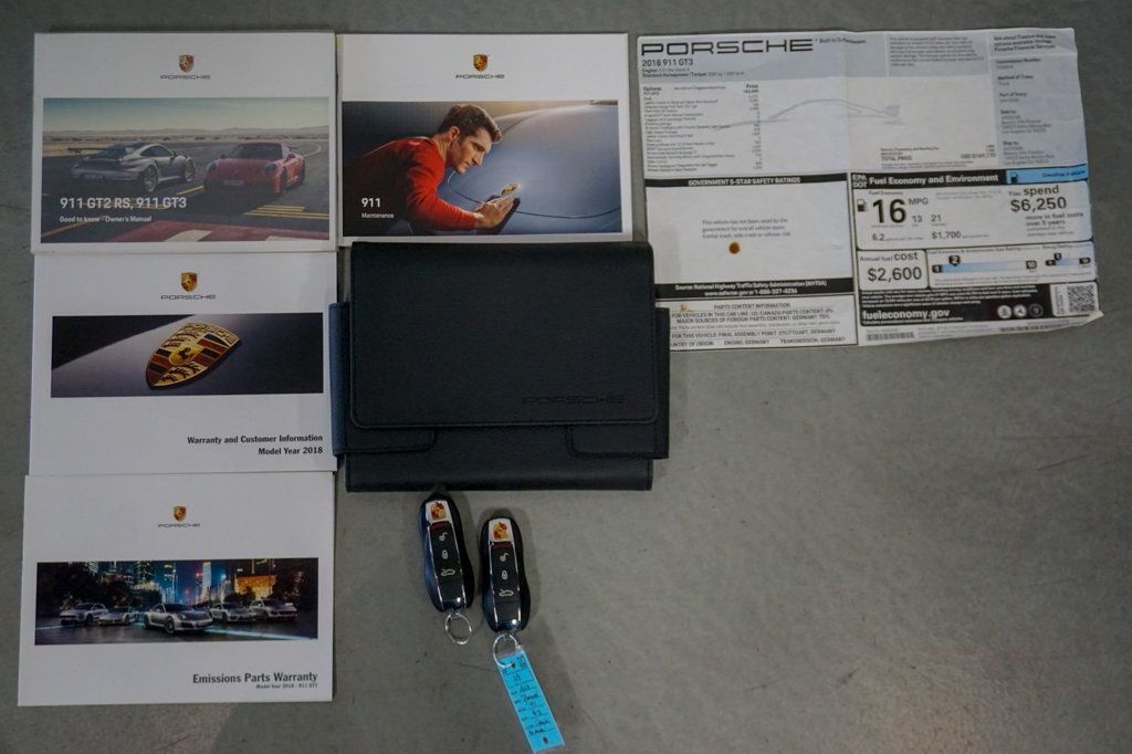2018 Porsche 911 *991.2 GT3* *6-Speed Manual* *FAL* *Carbon Buckets* *1-Owner* - 23000945 - 92