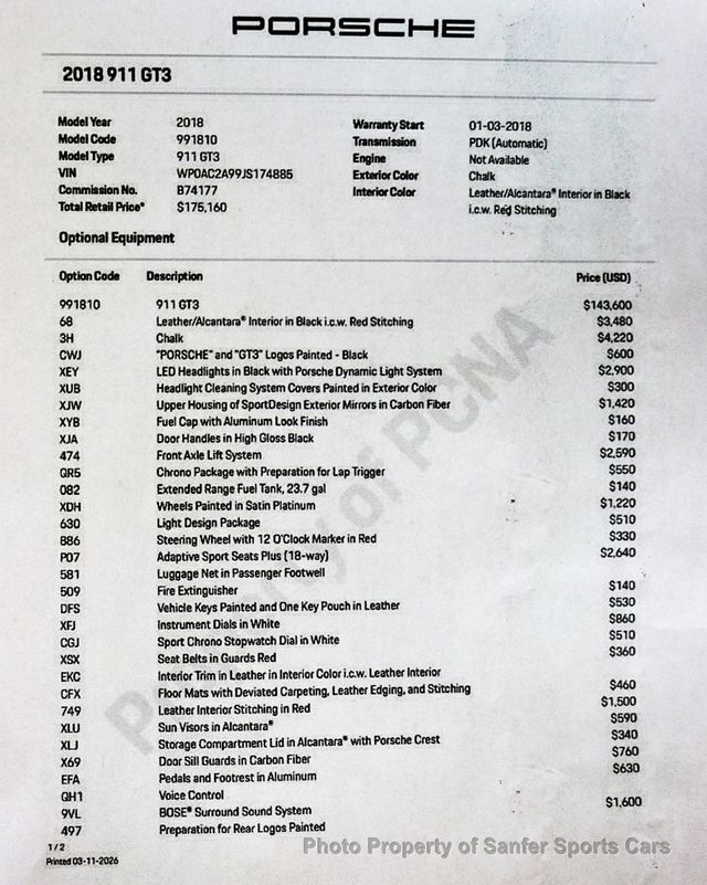 2018 Porsche 911 GT3 - 23001898 - 40