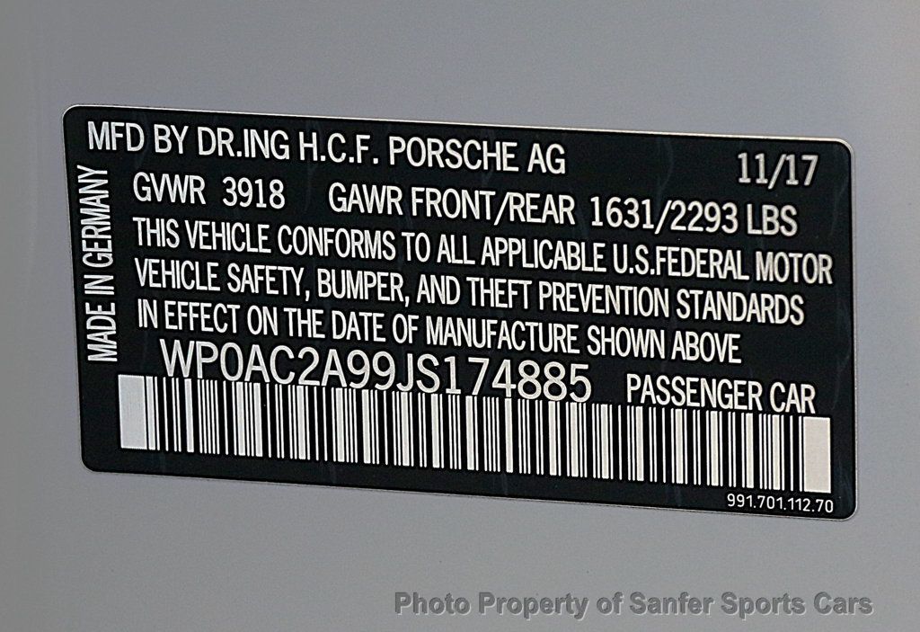 2018 Porsche 911 GT3 - 23001898 - 42