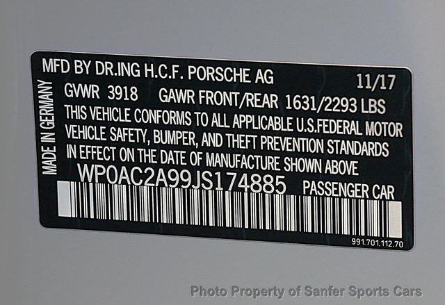 2018 Porsche 911 GT3 - 23001898 - 42