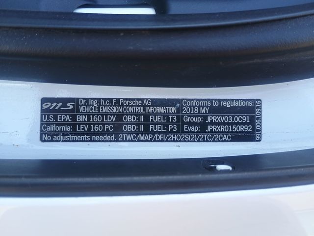 2018 Porsche 911 Targa 4S 1 Owner Clean Autocheck - 22992165 - 54