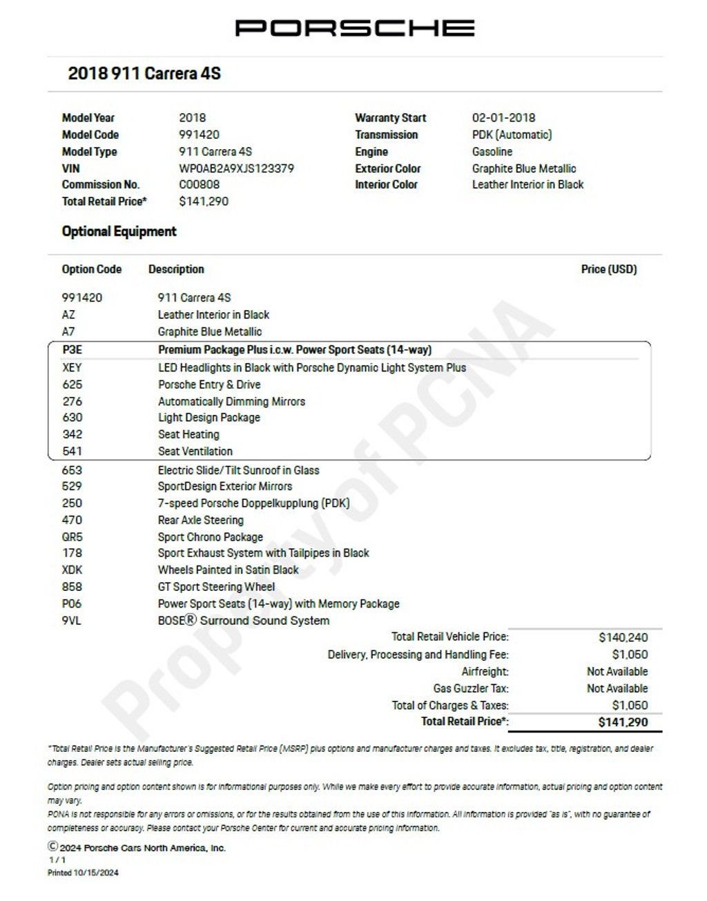 2018 Porsche 911 4S  - 22625850 - 91