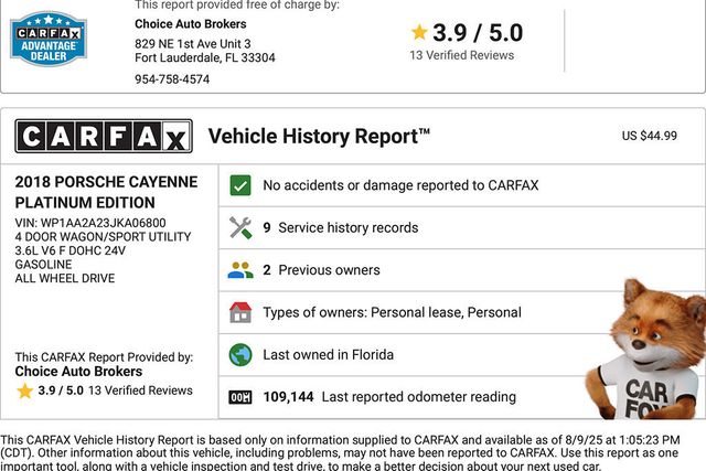 2018 Porsche Cayenne Platinum Edition - 22898235 - 1