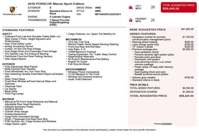 2018 Porsche Macan  - 23056208 - 2