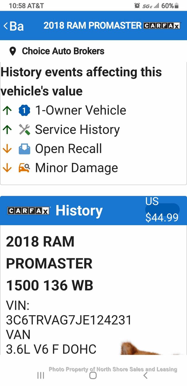 2018 Ram ProMaster Cargo Van 1500 Low Roof 136" WB - 22825582 - 30