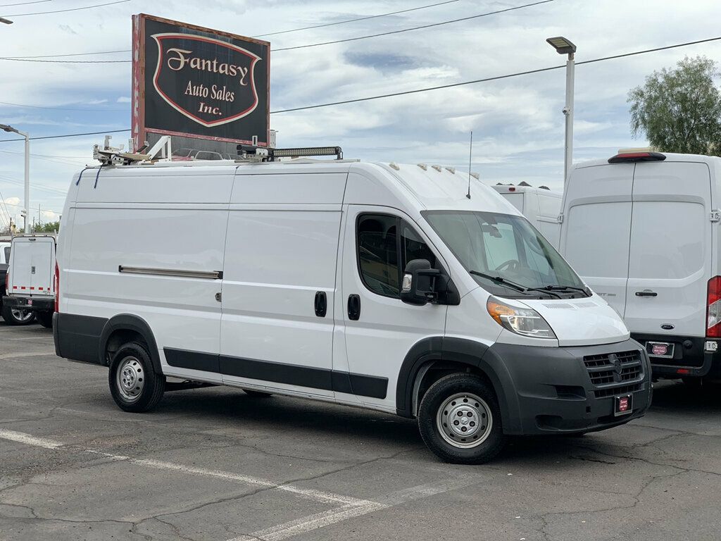 2018 Ram ProMaster Cargo Van 3500 High Roof 159" WB EXT 3 Seats! W/ladder rack-Tow Pkg - 23067078 - 0