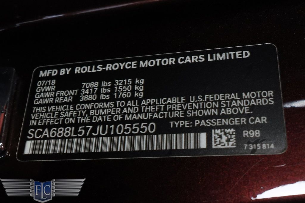 2018 Rolls-Royce Phantom Extended Wheelbase Sedan - 23067531 - 53