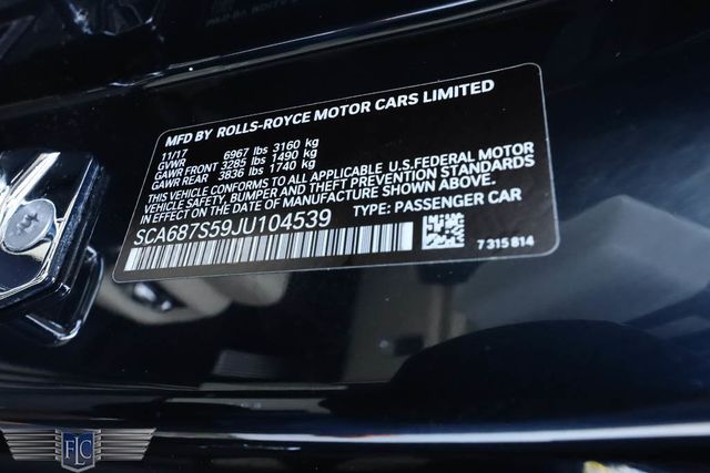 2018 Rolls-Royce Phantom Sedan - 22718398 - 47