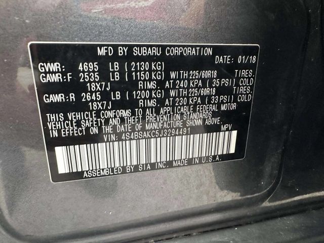 2018 Subaru Outback 2.5i Limited - 23054668 - 38
