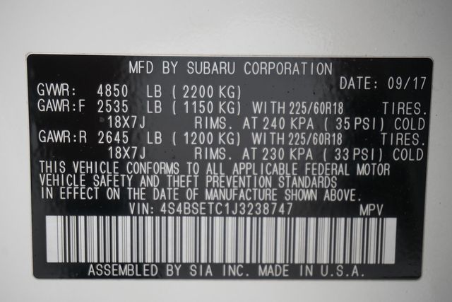2018 Subaru Outback 3.6R Touring - 23036068 - 36
