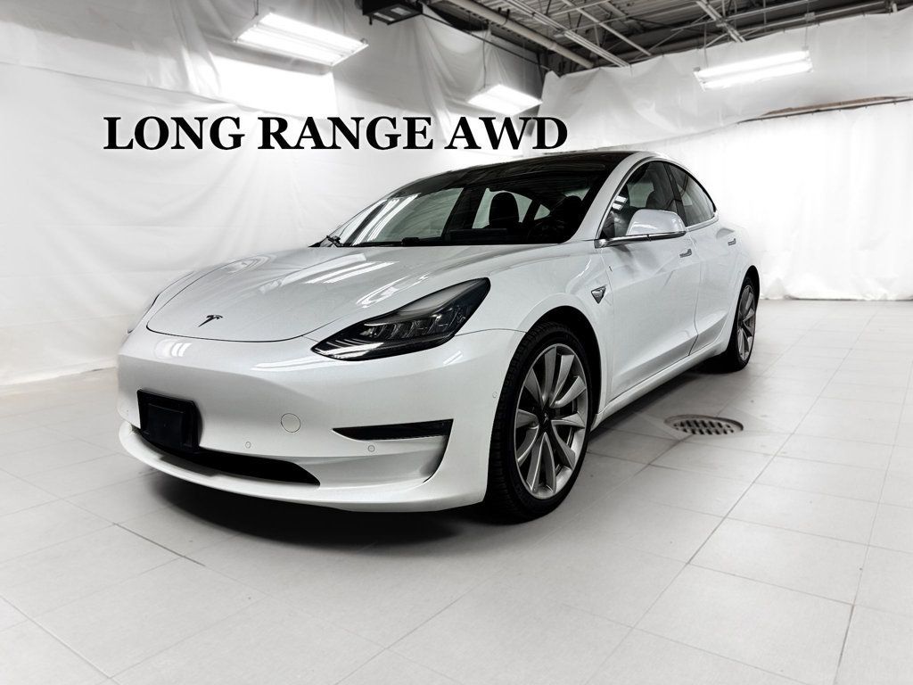 2018 Tesla Model 3 LONG RANGE AWD - 23088330 - 0