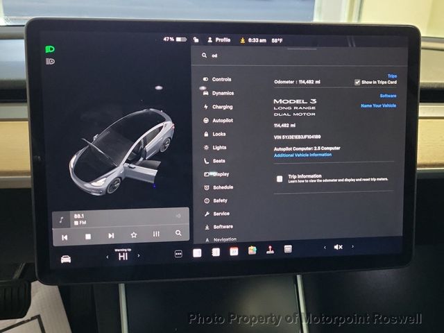 2018 Tesla Model 3 Long Range Battery AWD - 22993030 - 2