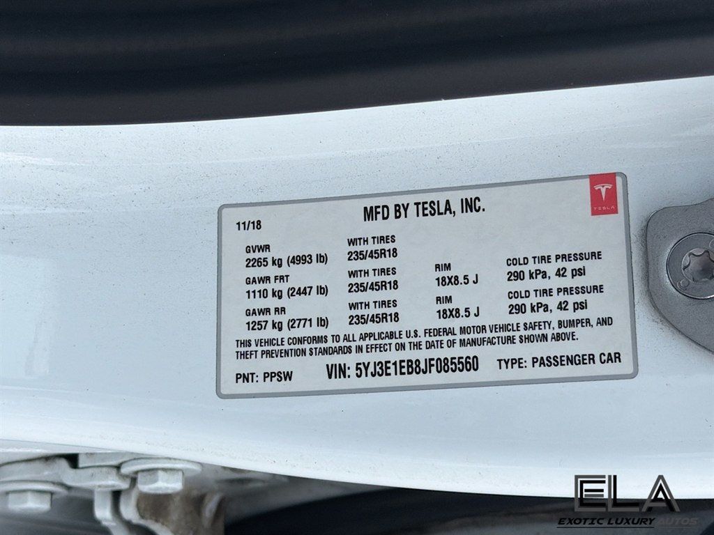 2018 Tesla Model 3 Long Range Battery AWD - 23054597 - 33