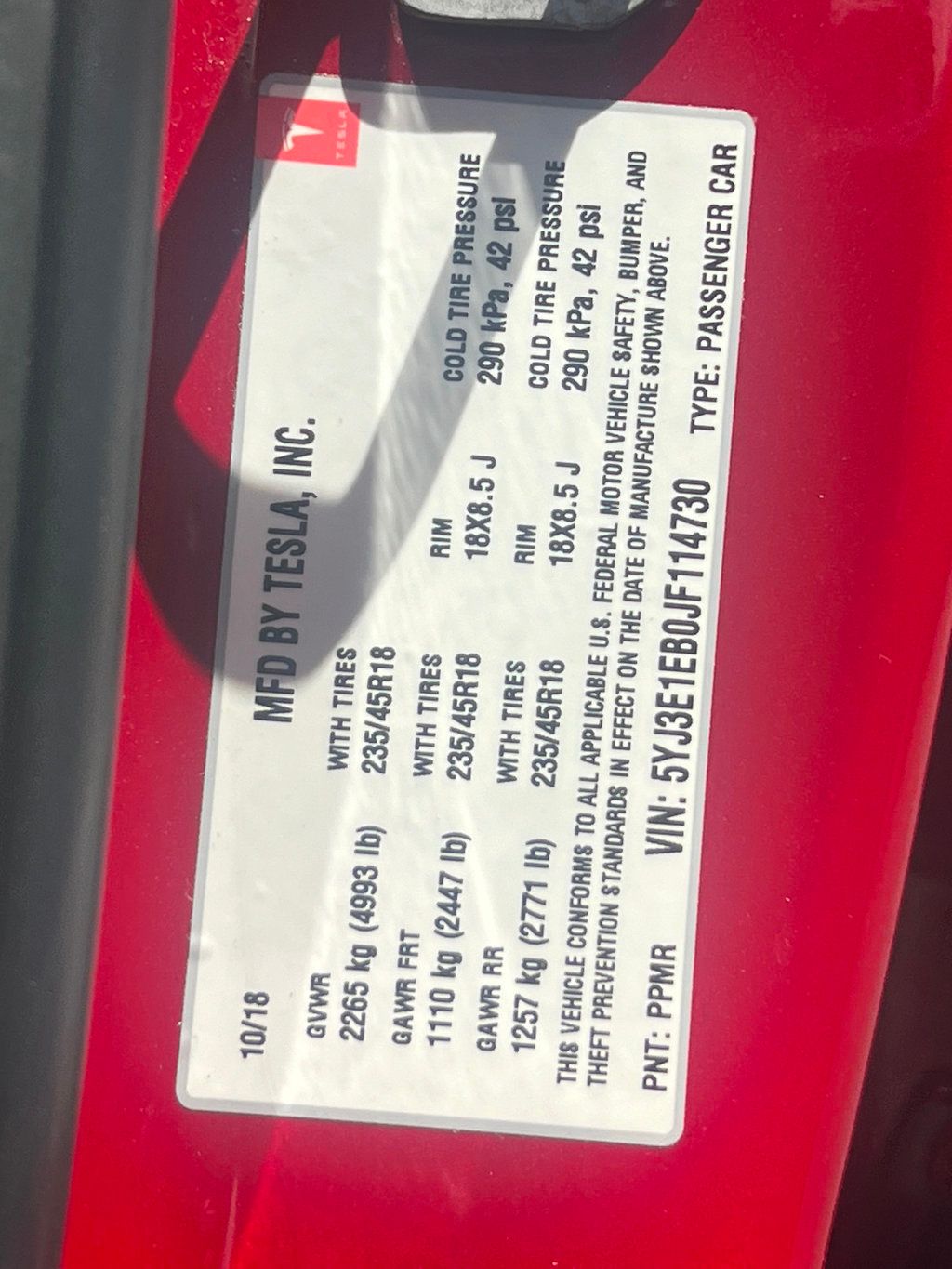 2018 Tesla Model 3 Long Range Battery AWD - 22558469 - 33