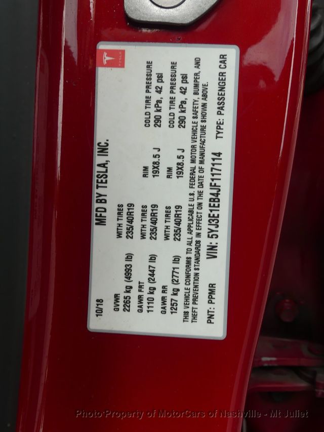 2018 Tesla Model 3 Long Range Battery AWD - 22907308 - 40