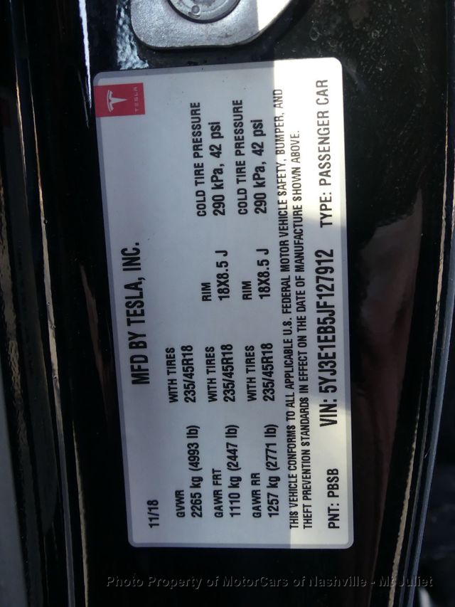 2018 Tesla Model 3 Long Range Battery AWD - 22975872 - 43