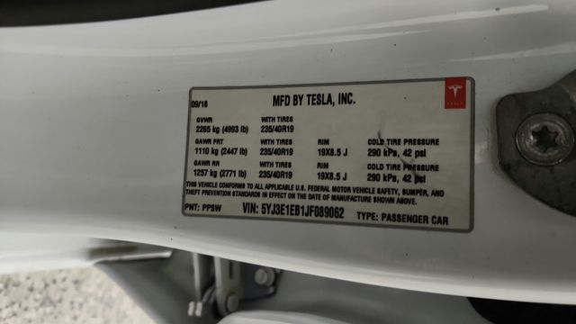 2018 Tesla Model 3 Long Range Battery AWD - 23093322 - 22