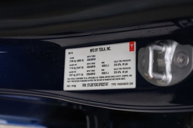2018 Tesla Model 3 Long Range Battery RWD - 22890714 - 10