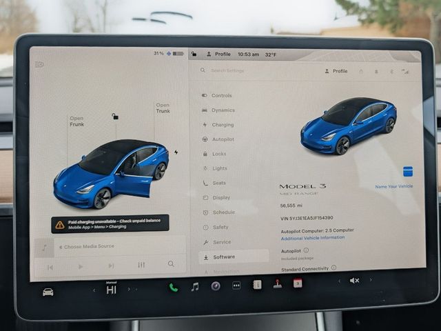 2018 Tesla Model 3 Mid Range Battery RWD - 22981777 - 22