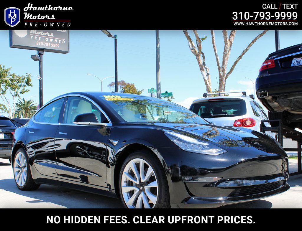 2018 Tesla Model 3 Mid Range Battery RWD - 22924572 - 0