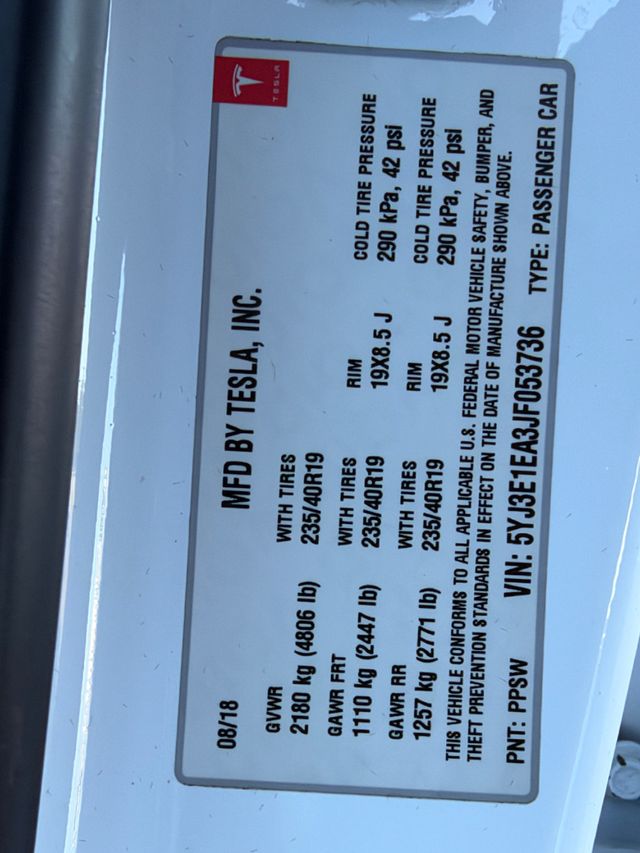 2018 Tesla Model 3 **MODEL 3 LONG RANGE**FSD INCLUDED** - 23075293 - 34