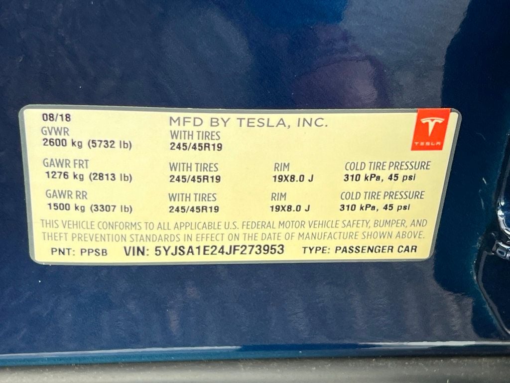 2018 Tesla Model S 75D AWD - 22616992 - 39