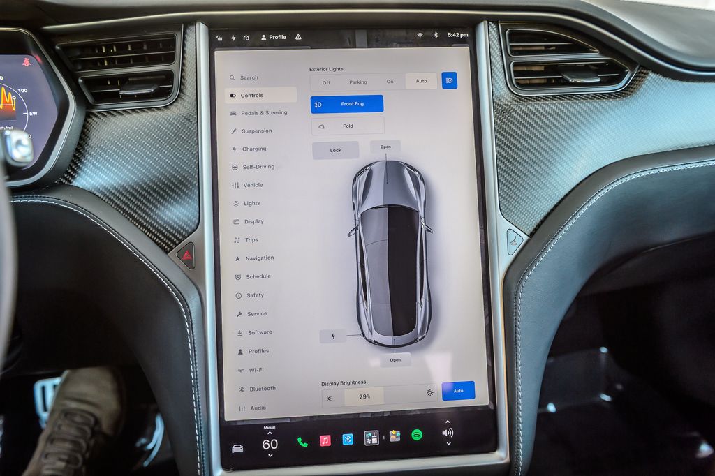 2018 Tesla Model S MODEL S P100D - GRAY ON BLACK - VENTED SEATS - PANO ROOF-MUSTSEE - 23084022 - 19