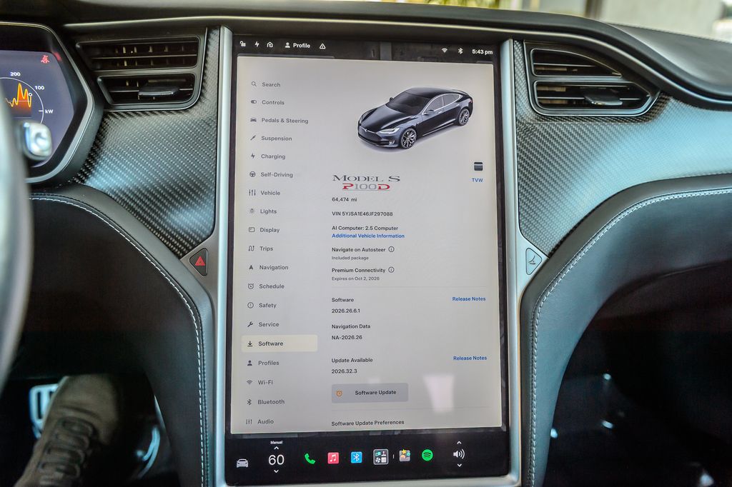 2018 Tesla Model S MODEL S P100D - GRAY ON BLACK - VENTED SEATS - PANO ROOF-MUSTSEE - 23084022 - 20