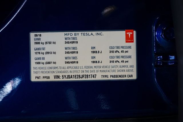 2018 Tesla Model S *Tesla Model S* *75D AWD* *Deep Blue Metallic* *Only 64k Miles* - 23063249 - 18