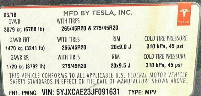 2018 Tesla Model X 100D AWD - 21916539 - 52