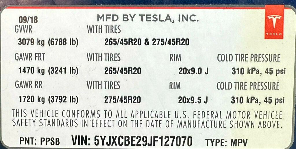 2018 Tesla Model X 100D AWD - 22416796 - 55