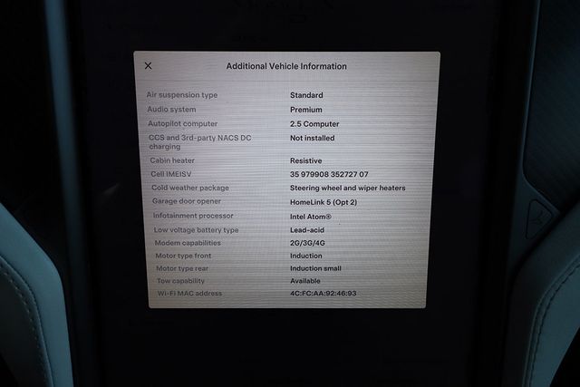 2018 TESLA MODEL X 75D AWD - 22986195 - 45