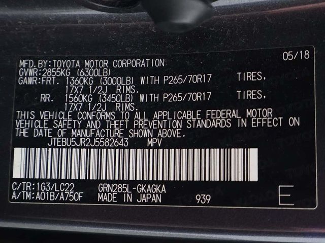 2018 Toyota 4Runner SR5 4WD - 22996951 - 49